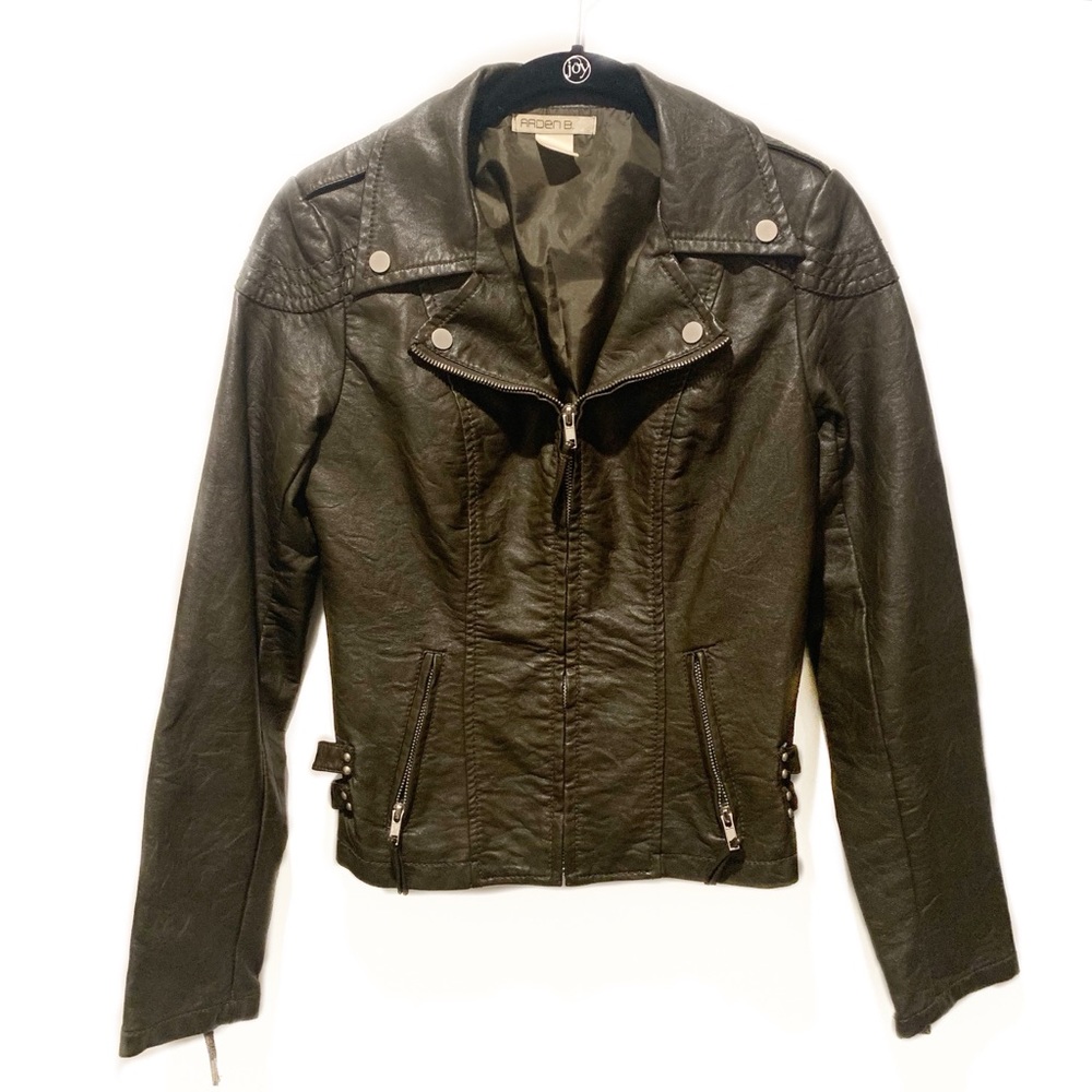Brown leather jacket